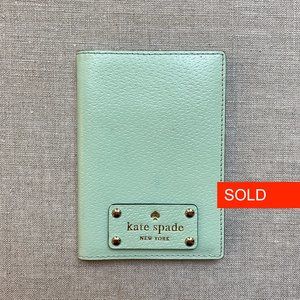 Kate Spade Passport Holder in Mint Green